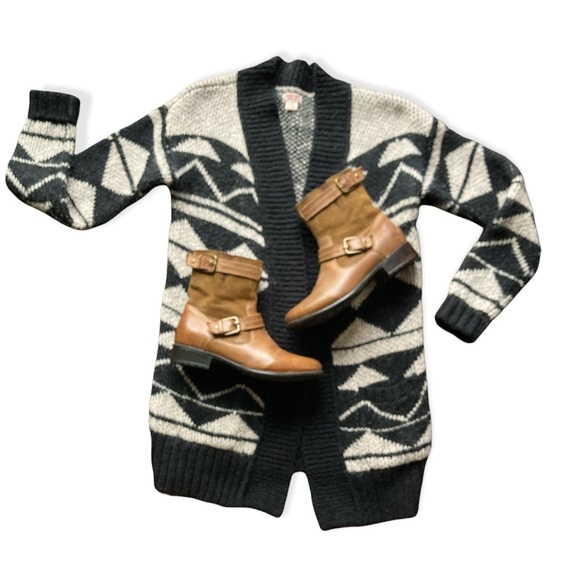 Clarks Harness Leather Boots Camel Brown Size 6.5 Mid Calf Ranch Style - Picture 2 of 16